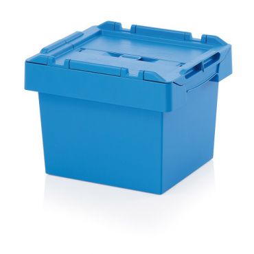Cutii depozitare cu capac 18 litri albastre