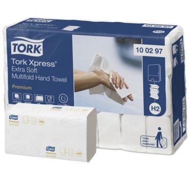 Servetele hartie pliate Tork Premium Xpress Extra Soft, 100 buc, 34 x 21 cm, 100297